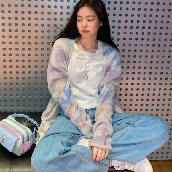 Juicy Couture Small Pink Tiedye Button Cardigan - Picture 10 of 10